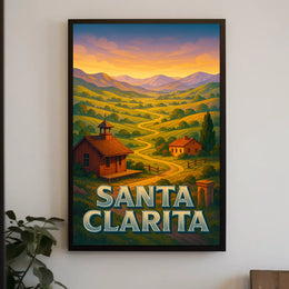 Santa Clarita Scenic Landscape Poster