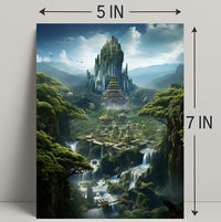 Enchanted Mountain City Poster