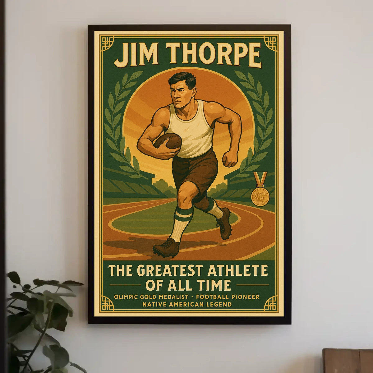 Jim Thorpe The Greatest Athlete of All Time Jim Thorpe Poster