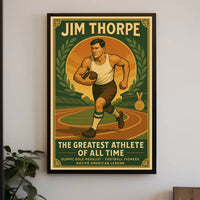 Jim Thorpe The Greatest Athlete of All Time Jim Thorpe Poster