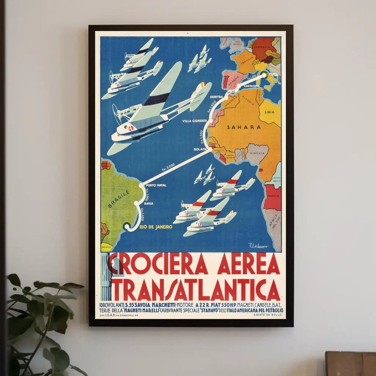 Crociera Aerea Transatlantica Poster