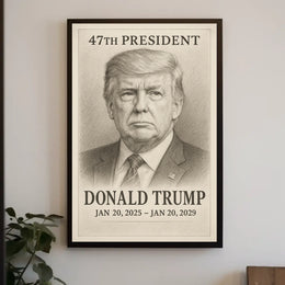 Donald Trump 47th President Poster