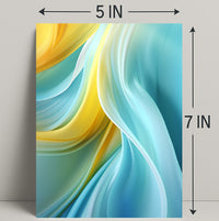 Abstract Waves Of Color Abstract Poster