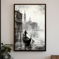 Venetian Gondola Voyage in Venice Travel Poster
