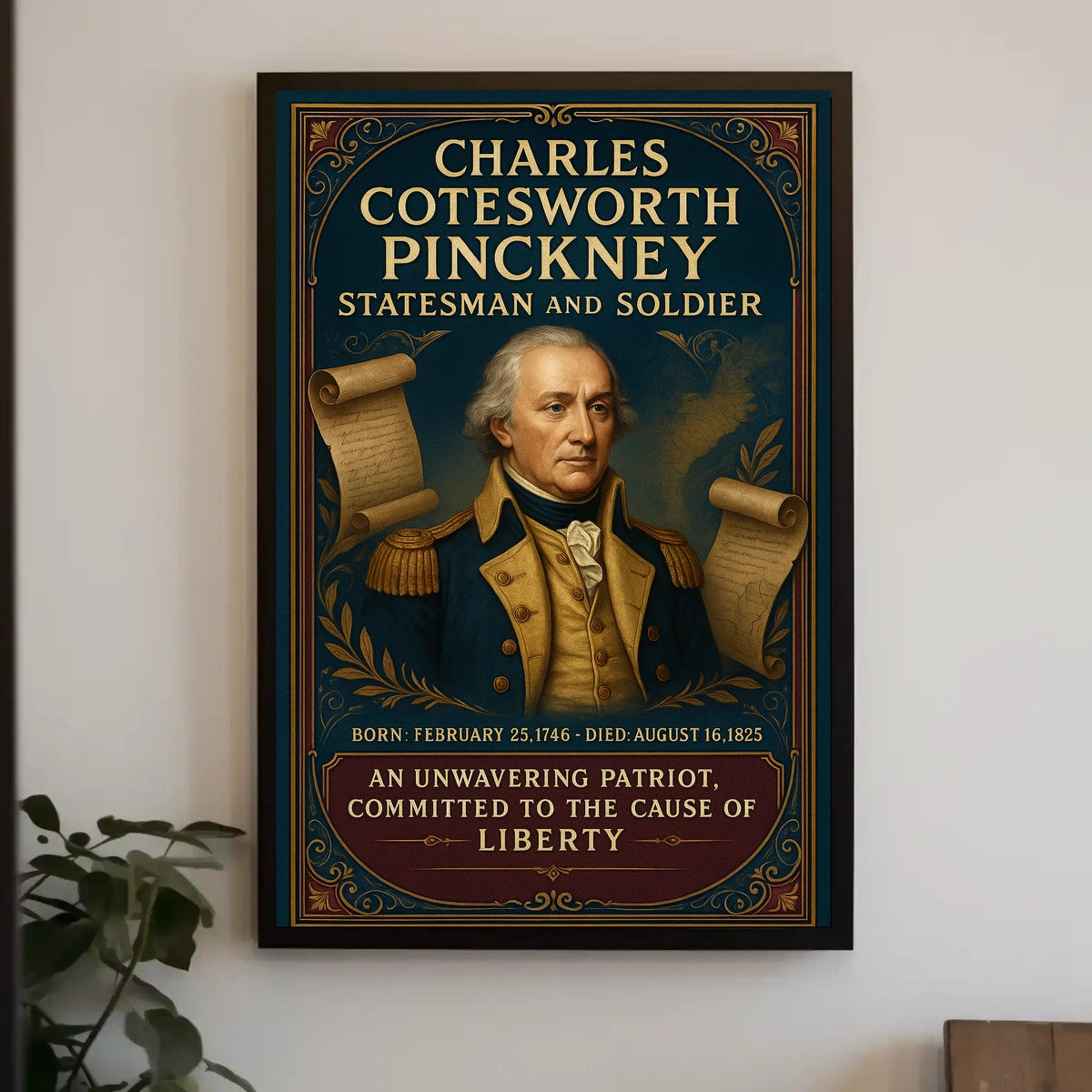 Charles Cotesworth Pinckney Statesman and Soldier Poster