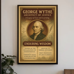 George Wythe Architect Of Justice Poster