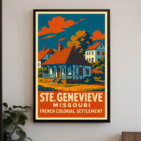 Ste. Genevieve French Colonial Poster