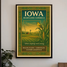 Iowa Heartland Of America Poster