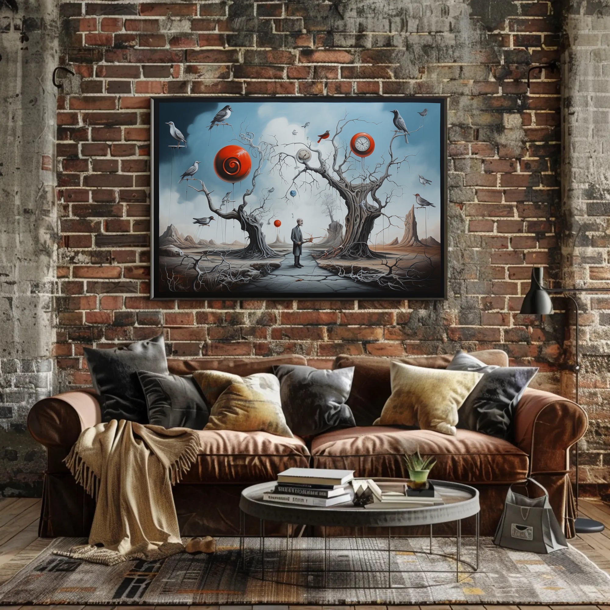 Dreamlike Surreal Art with Whimsical Elements - Artistic Poster