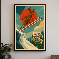 Reindeer Ski Jump Extravaganza Poster