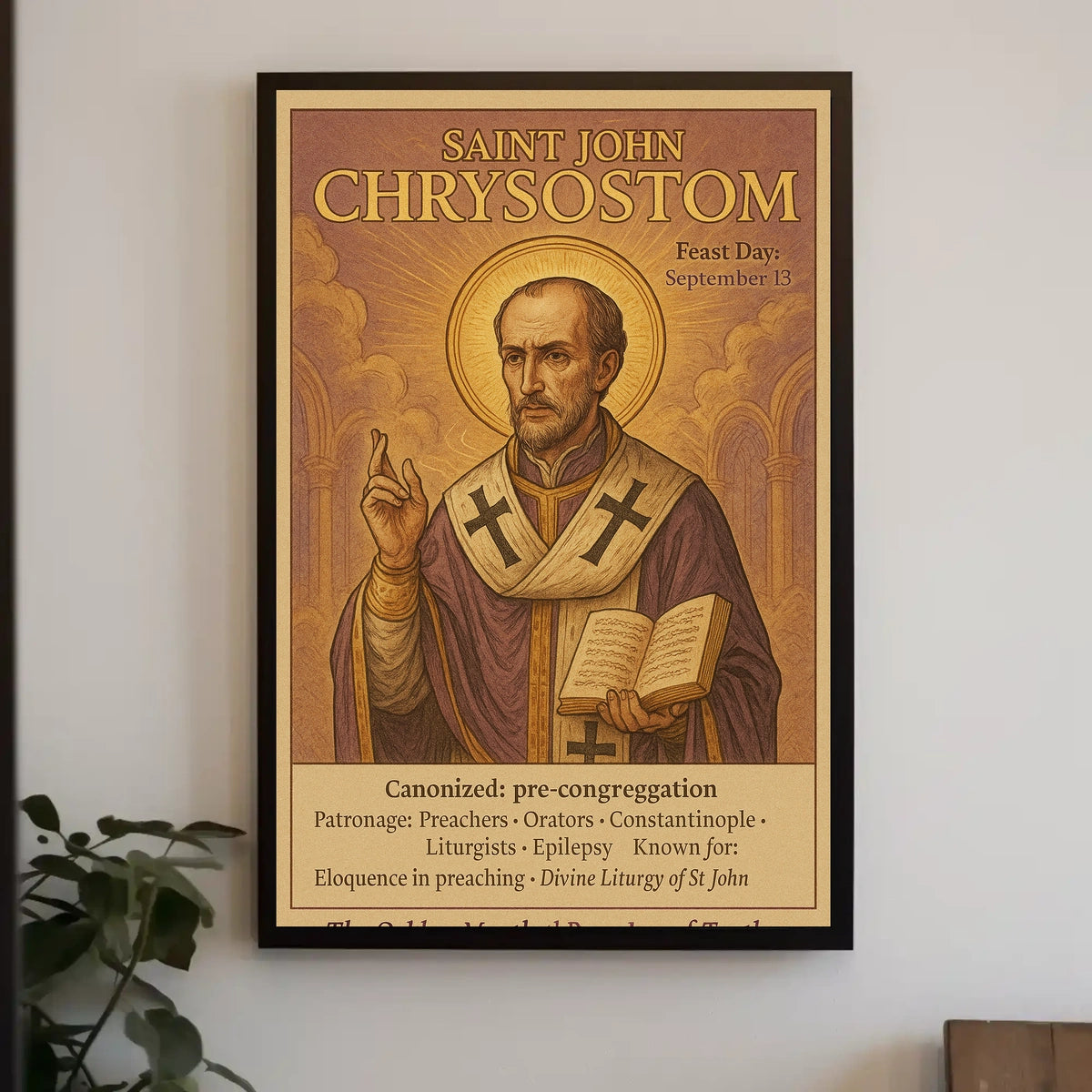 Saint John Chrysostom Poster