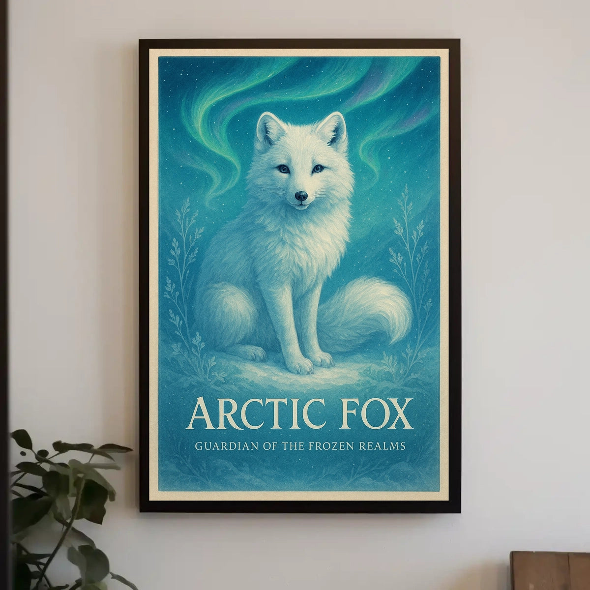 Arctic Fox Guardian of the Frozen Realms Poster