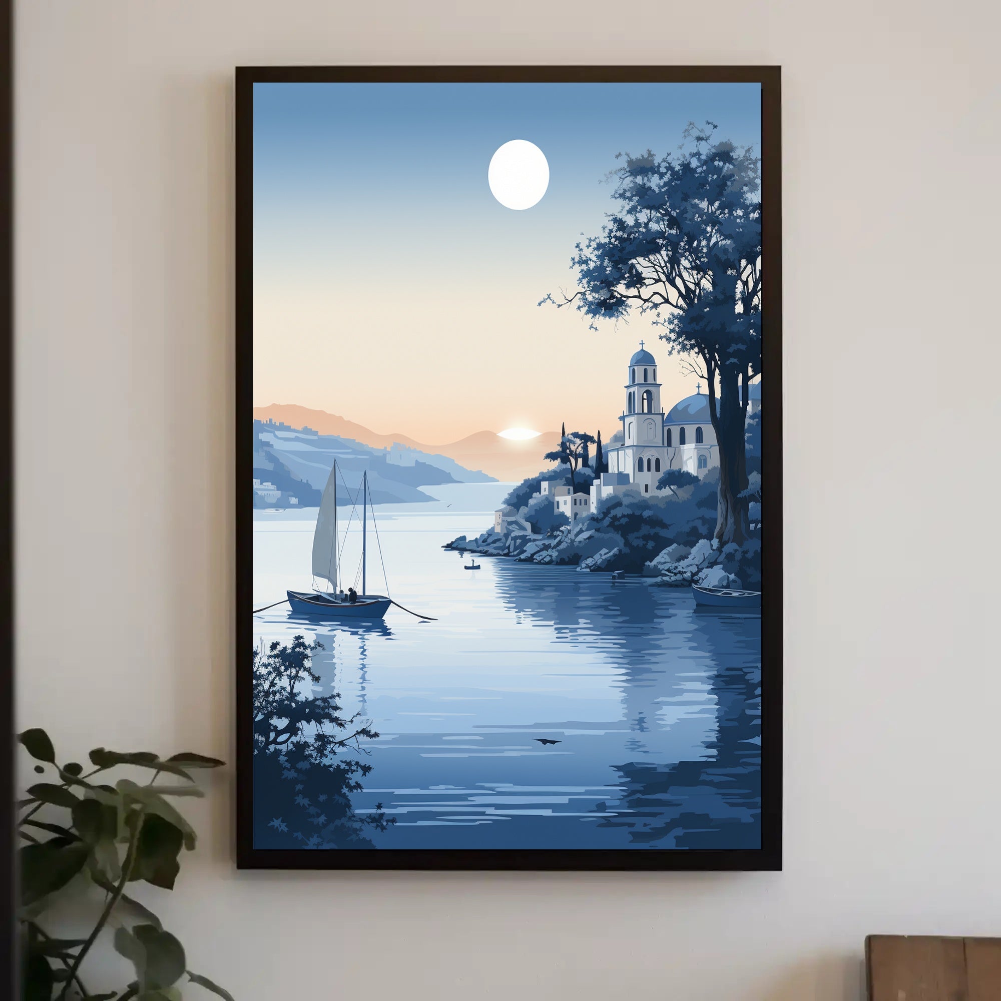 Tranquil Coastal Evening Poster PosterGoat