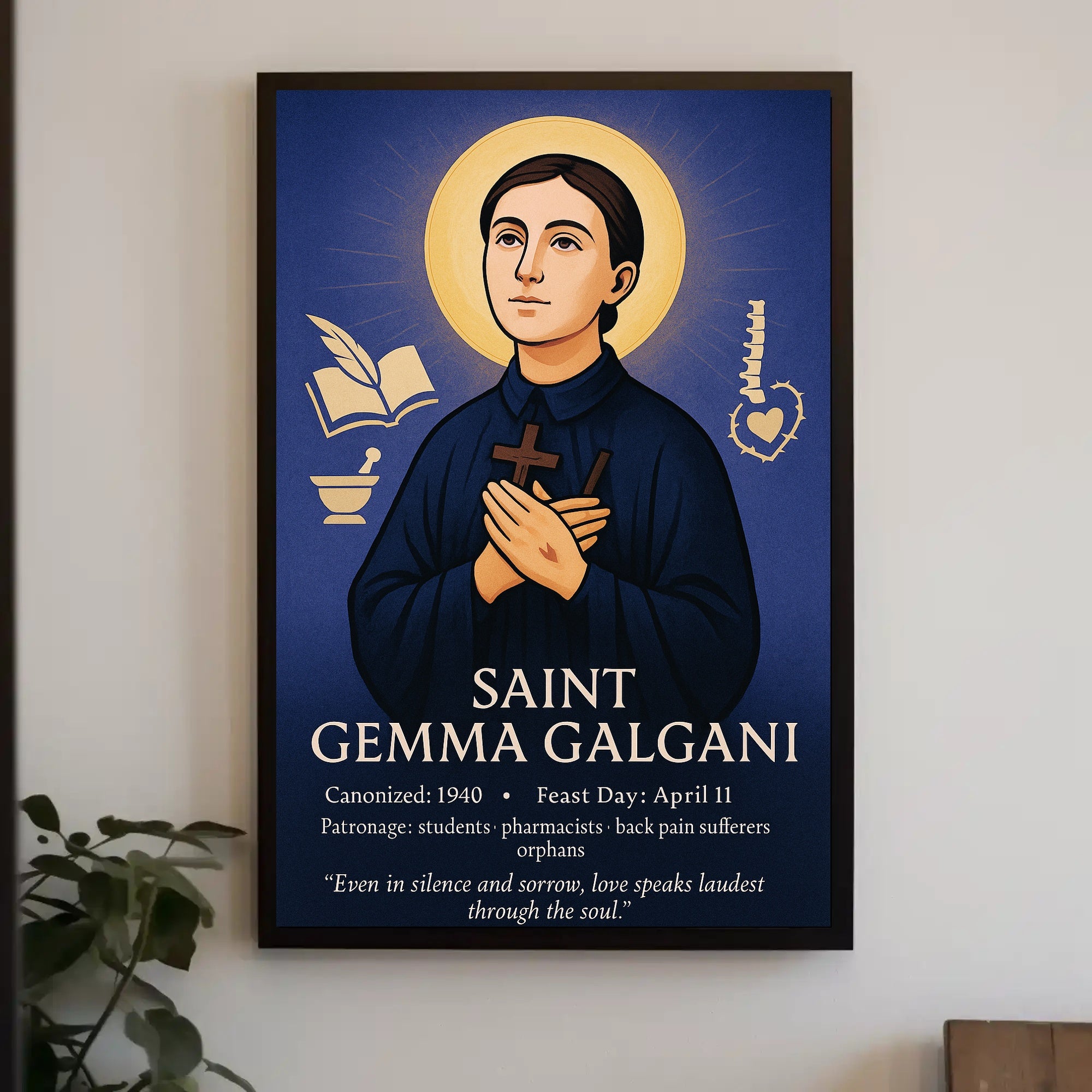 Saint Gemma Galgani Poster PosterGoat