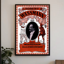 Vintage Magician and Illusionist Poster - Cultural or Heritage Poster