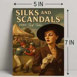 Silks and Scandals: 1946 Turf Tales Sports Poster