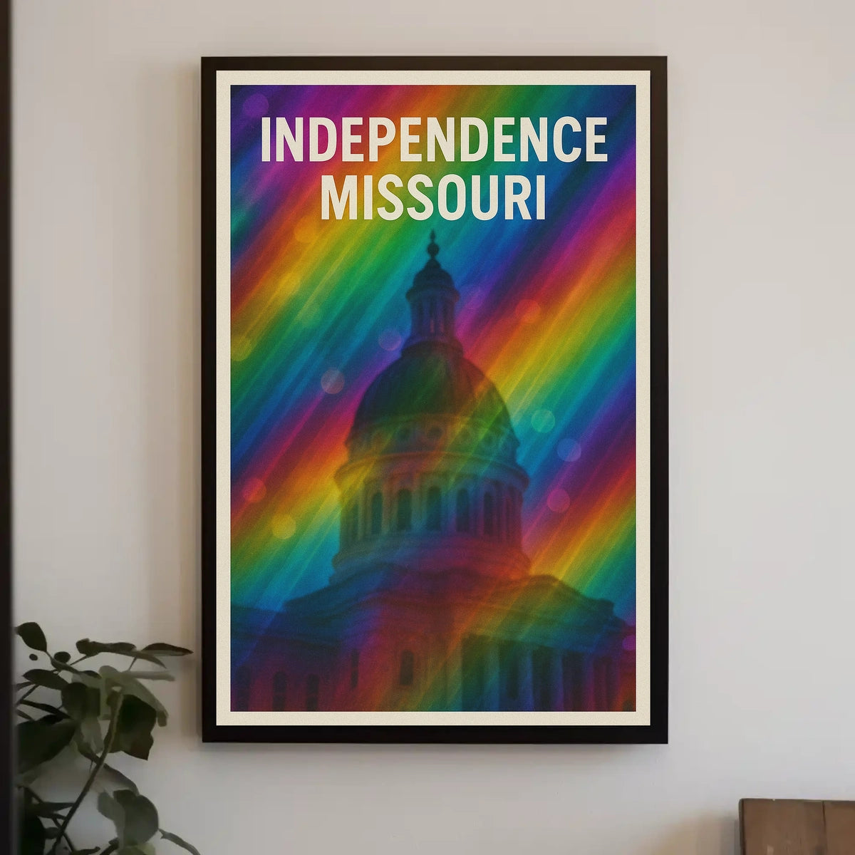 Independence Missouri Cityscape Minimalist Decor Poster