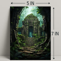 Ancient Jungle Ruins Poster