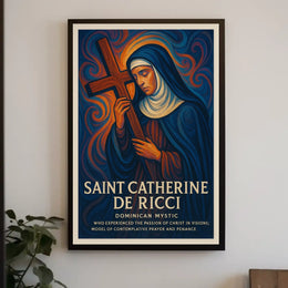 Saint Catherine de Ricci Dominican Mystic Poster