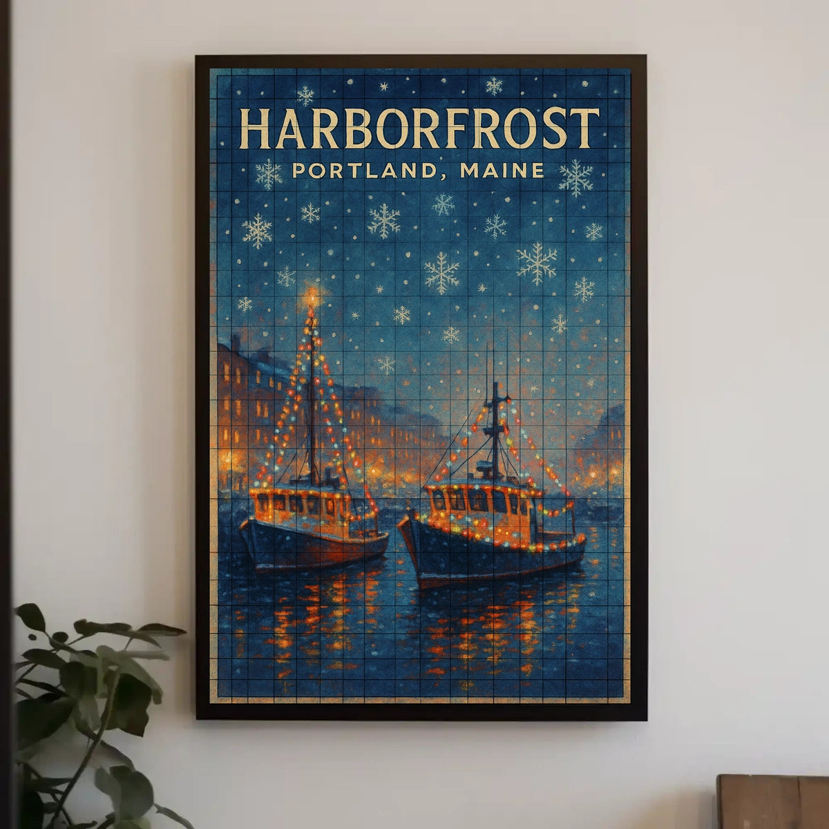 Harborfrost In Portland, Maine Poster