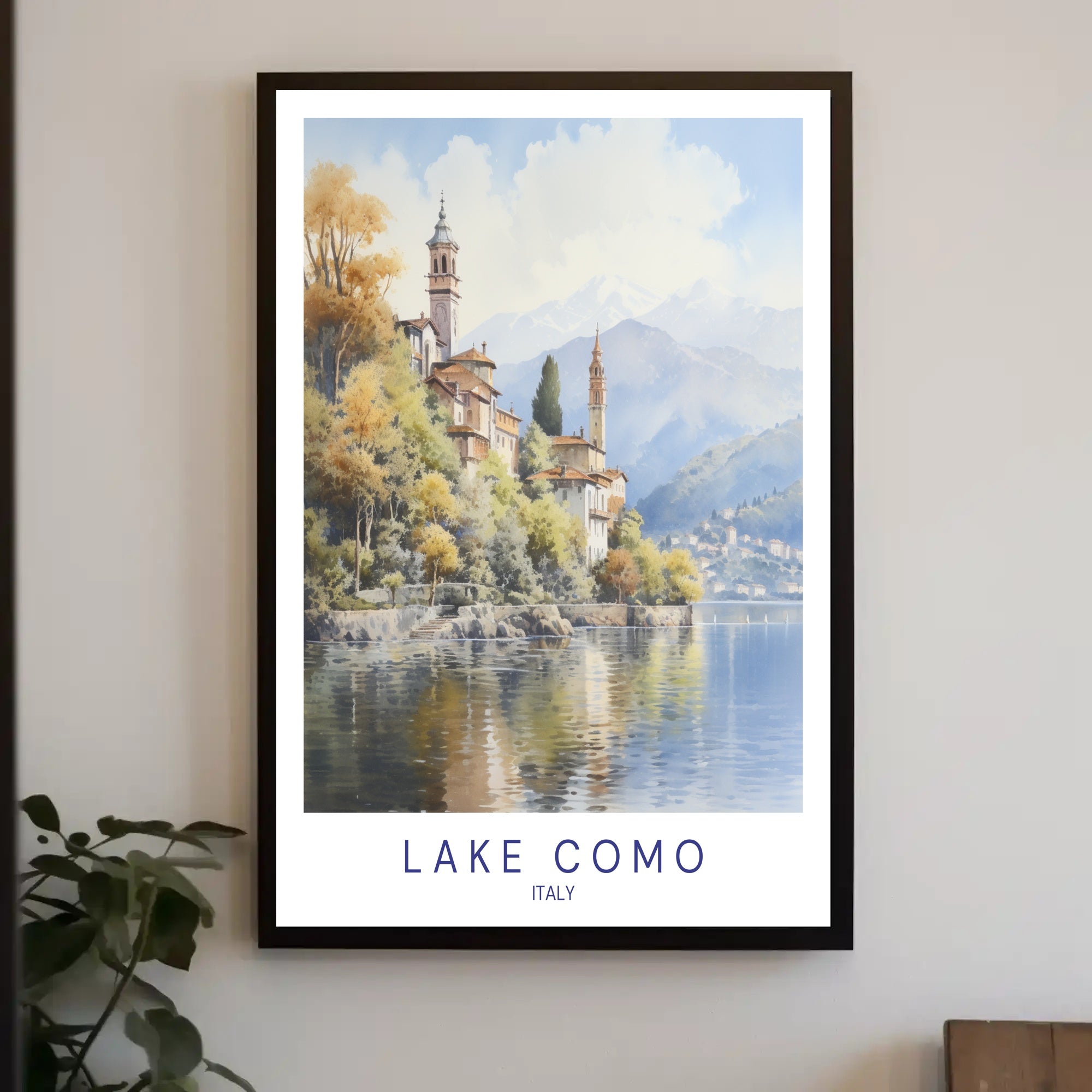 Tranquil Beauty of Lake Como Poster PosterGoat