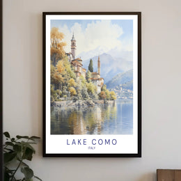 Tranquil Beauty of Lake Como Poster PosterGoat