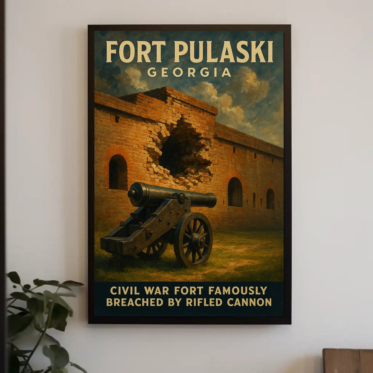 Fort Pulaski Civil War Landmark Poster