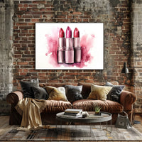 Lipstick Trio – A Splash of Color Poster