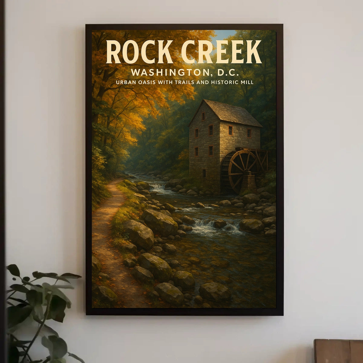 Rock Creek Urban Oasis In Washington, Poster
