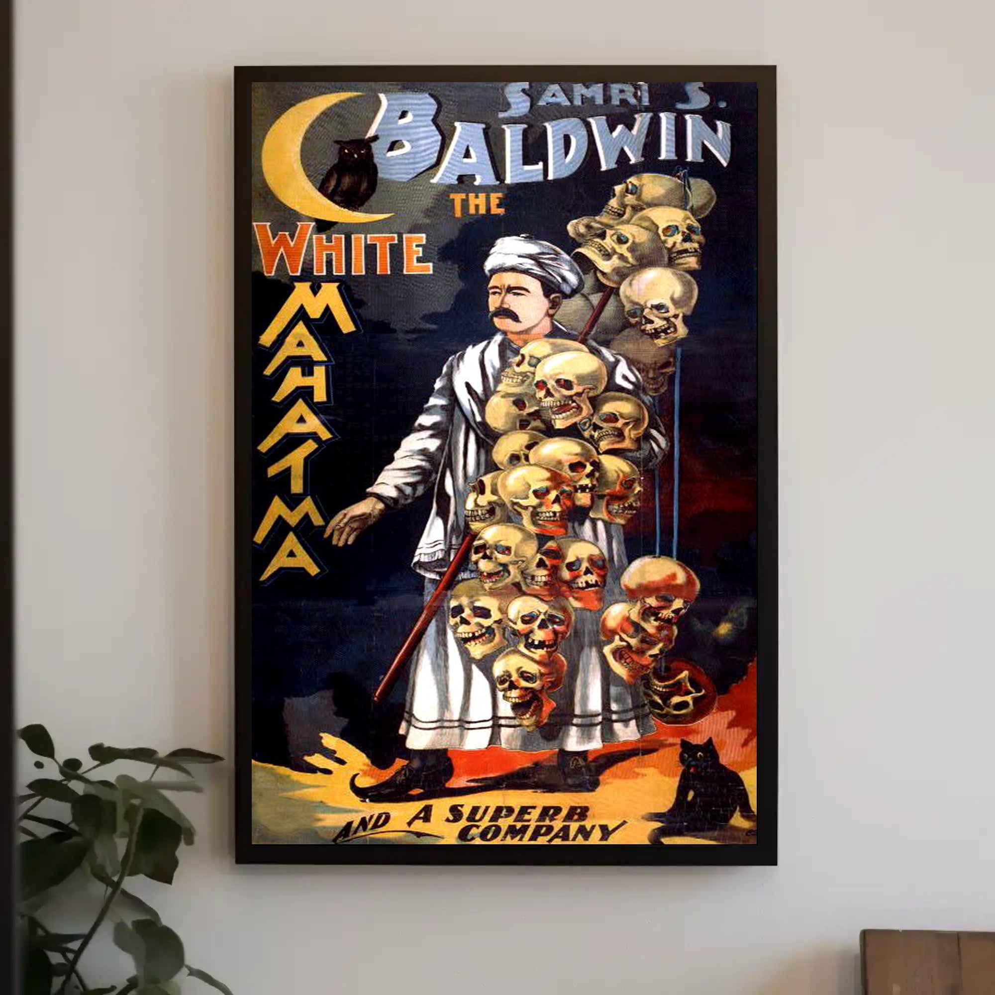 Samri S. Baldwin Mystical Vintage Theatre Poster