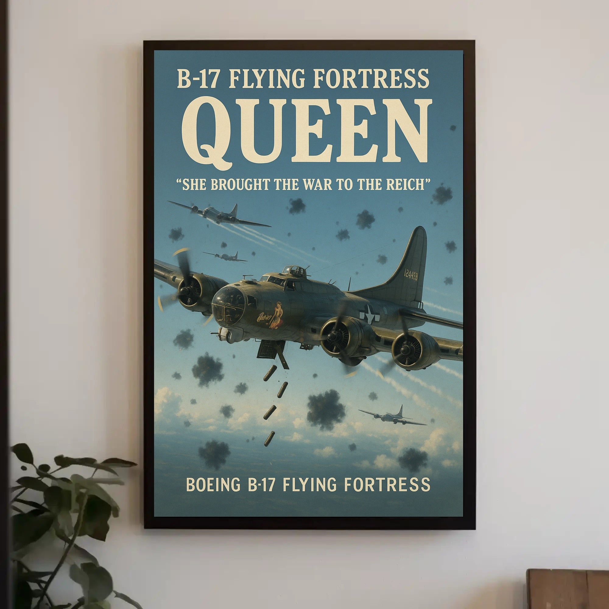 Boeing B-17 Flying Fortress WWII-Bomber Poster