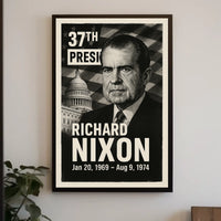 Richard Nixon 37th President of the United States Digital Montaje Poster
