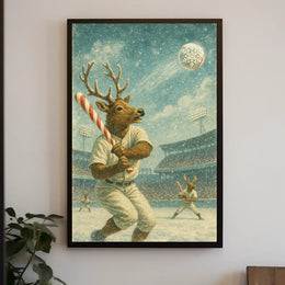 Winter Wonderland Baseball Poster
