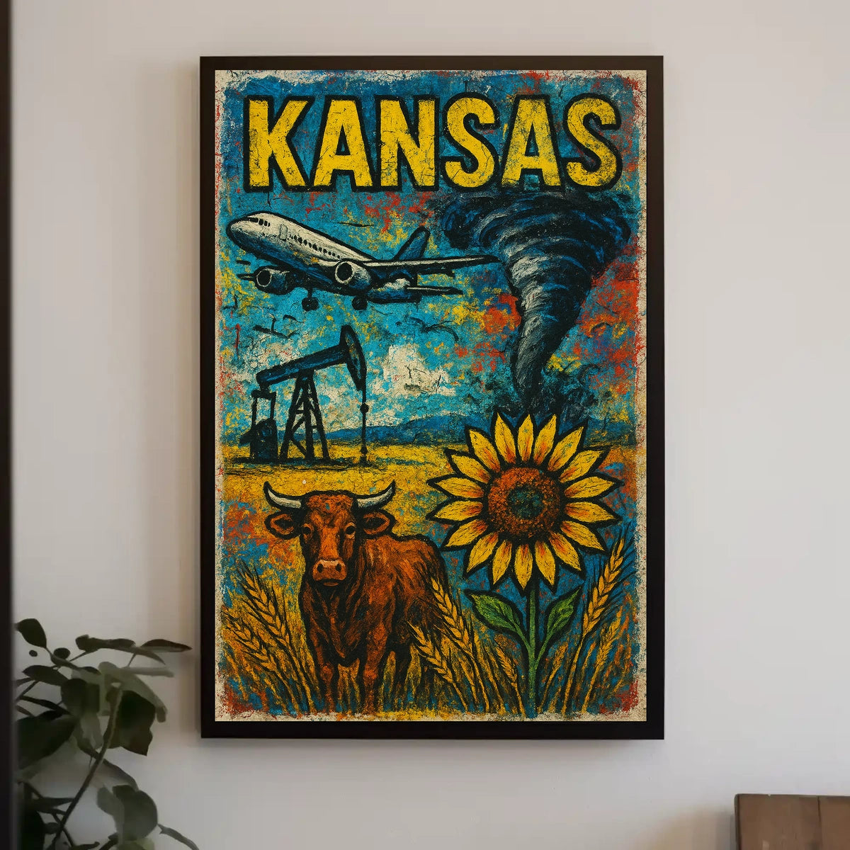 Kansas A Vibrant Landscape Poster