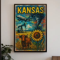 Kansas A Vibrant Landscape Poster