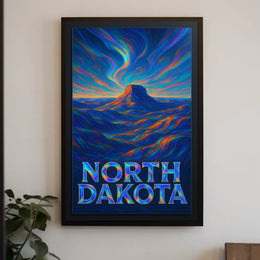 North Dakota Vibrant Landscapes Poster