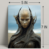 Futuristic Sentinel Poster