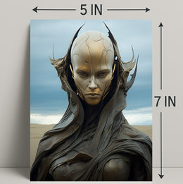 Futuristic Sentinel Poster