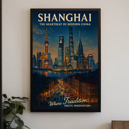 Shanghai The Heartbeat of Modern China Poster