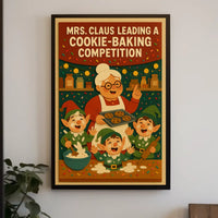 Mrs. Claus Cookie-Baking Competition Poster