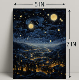Starry Night Over The City Poster PosterGoat