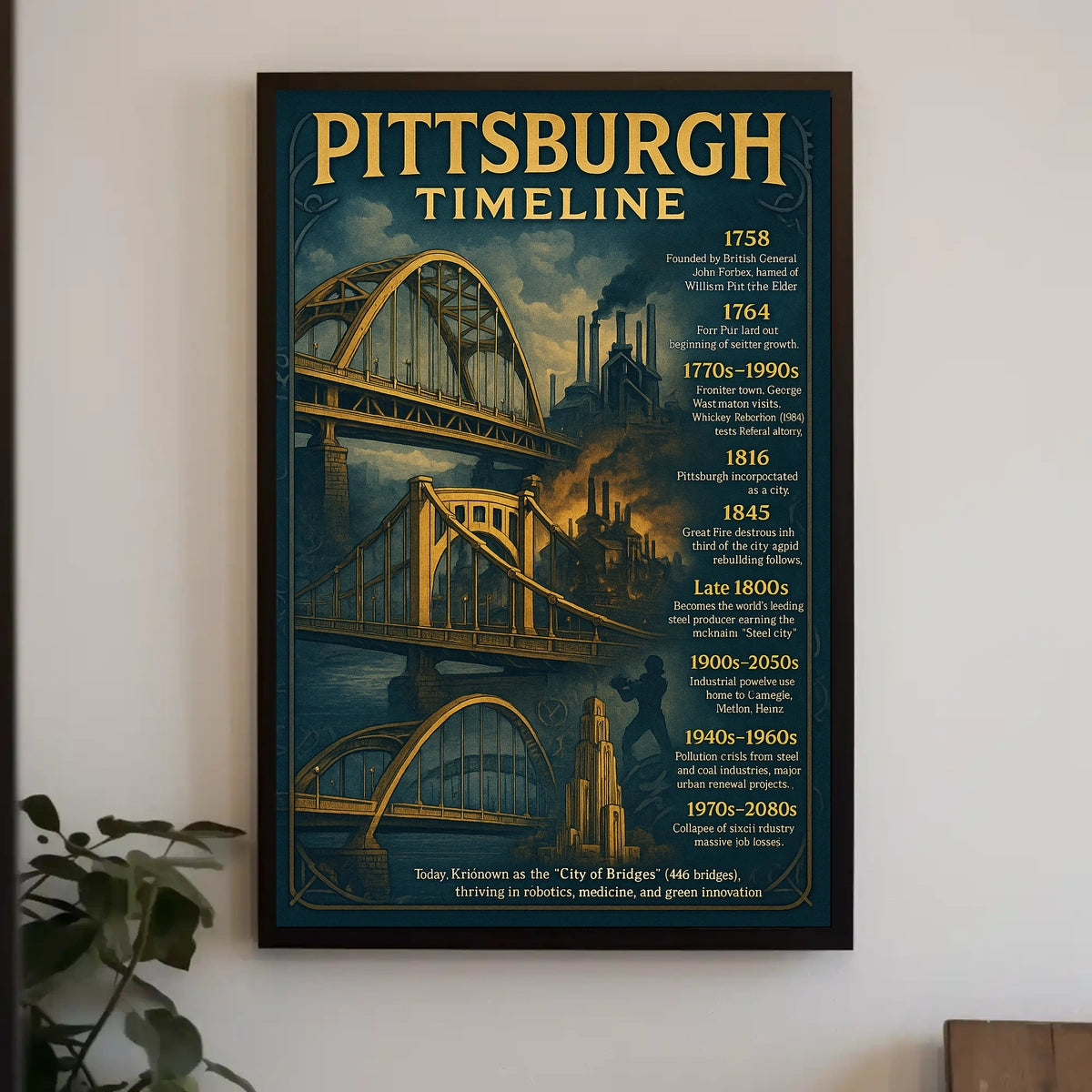 Pittsburgh Timeline Poster