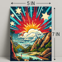Celestial Landscape Poster