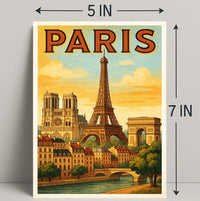 Paris Vintage Travel Poster PosterGoat