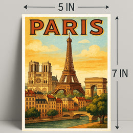 Paris Vintage Travel Poster PosterGoat