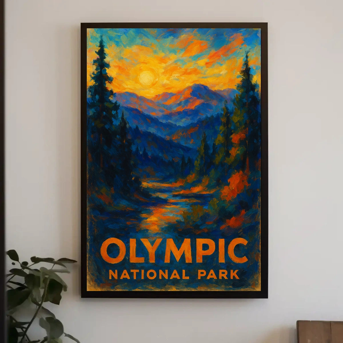 Olympic National Park Poster Landscape Wall Art 18x24