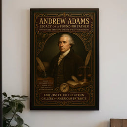 Andrew Adams Legacy of a Founding Father Poster