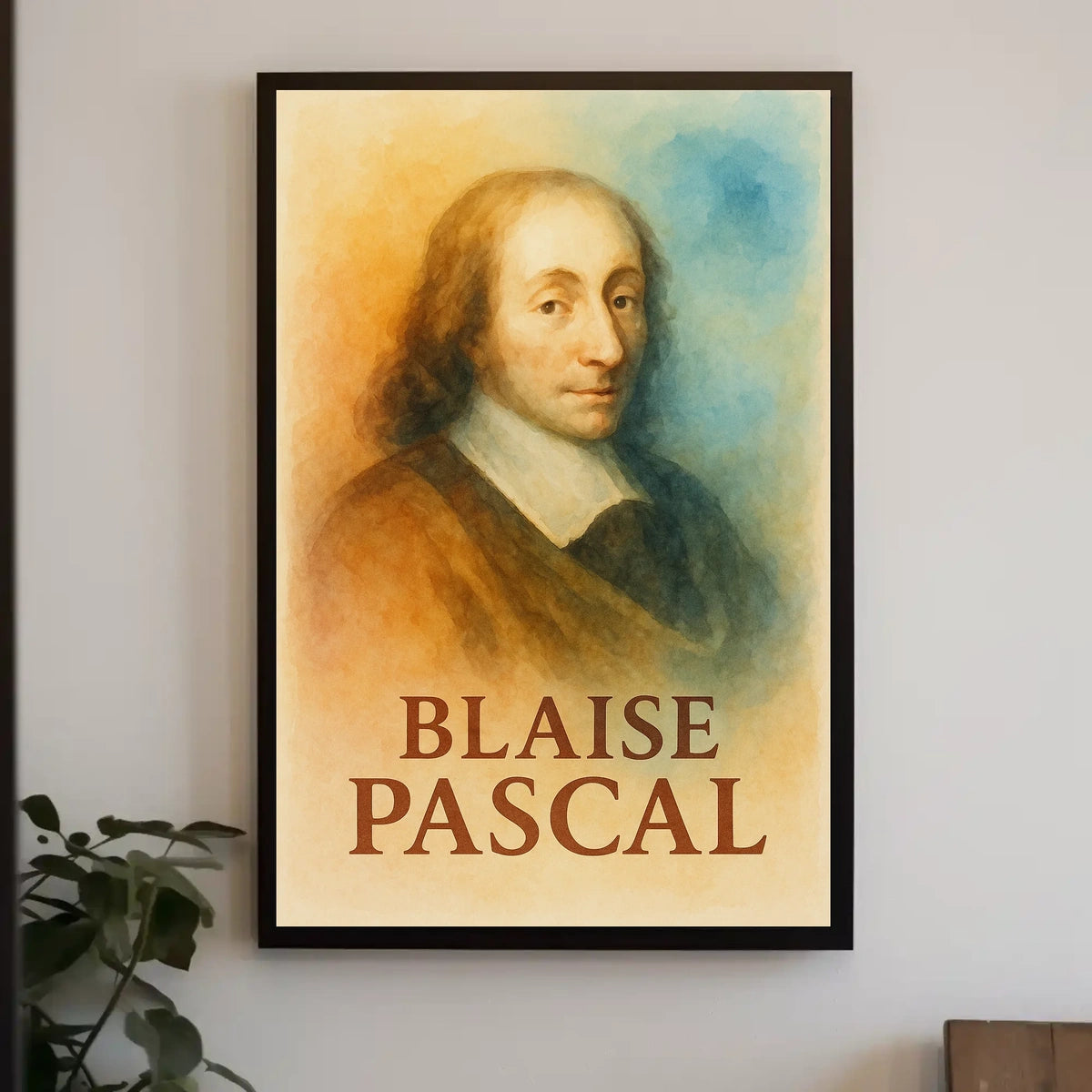 Blaise Pascal Tribute: Engaging Historical or Presidential Poster