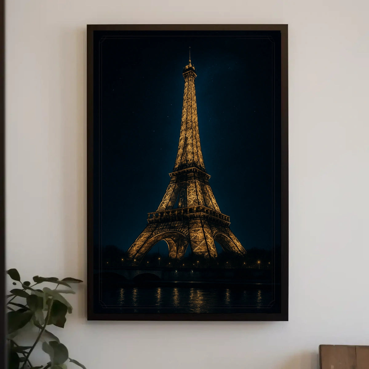 Illuminated Eiffel Tower Poster