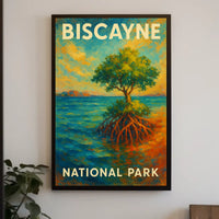 Biscayne National Park Poster Wall Art Coastal Decor